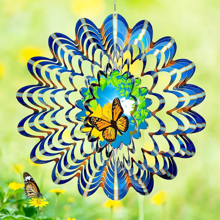 3D Dynamic Butterfly Wind Spinner