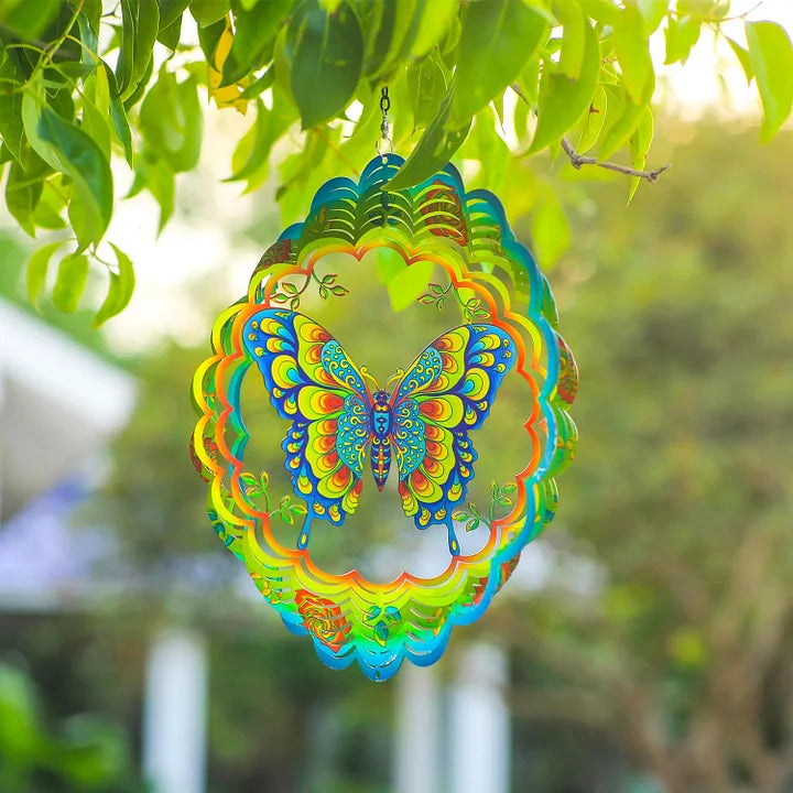 Butterfly 3D Wind Spinner, 12 in.
