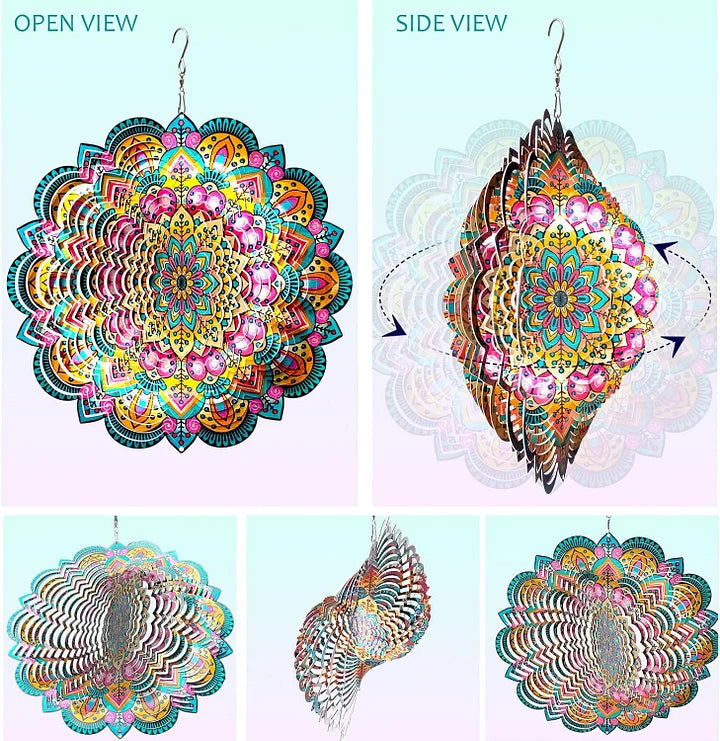 3D Lucky Star Wind Spinner