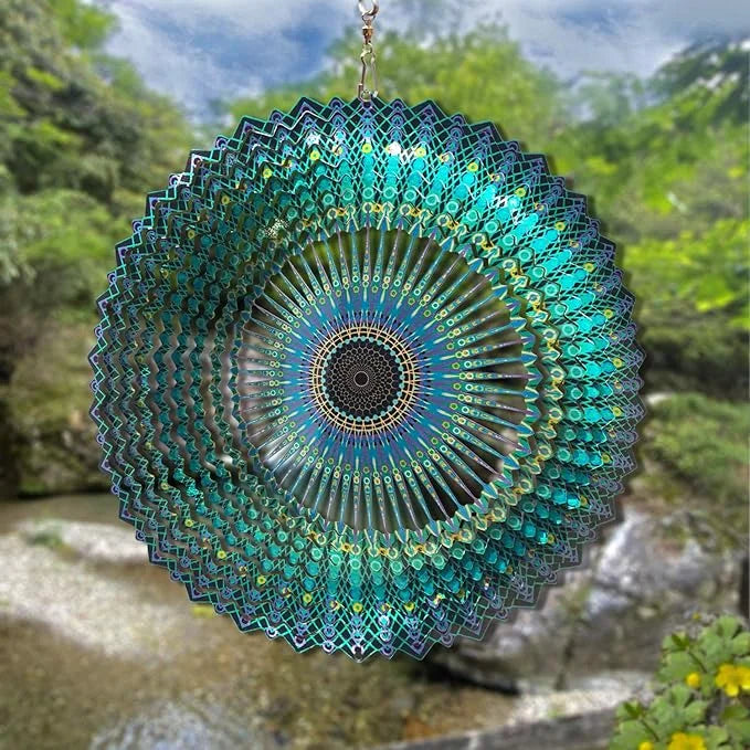 3D Mandala Wind Chime 12 inches