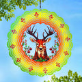 Deer 3D wind spinner, 12 in.