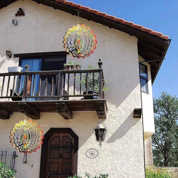 Owl 3D Wind Spinner, 12 in.