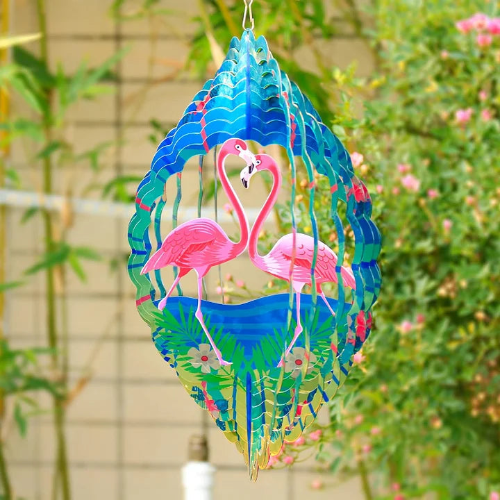 Flamingo 3D Wind Spinner, 12 in.