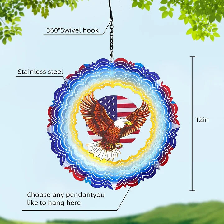 Eagle 3D Wind Spinner, 12 in.