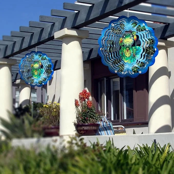 Frog 3D Wind Spinner, 12 in.