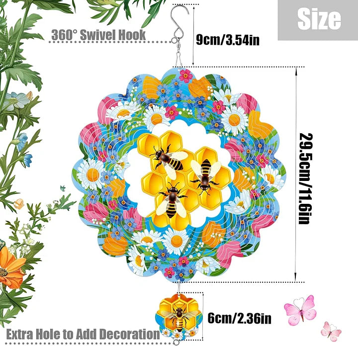 Sealed 3D Wind Spinner, 12 in.