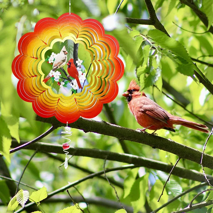 Cardinal 3D Wind Spinner, 12 in.