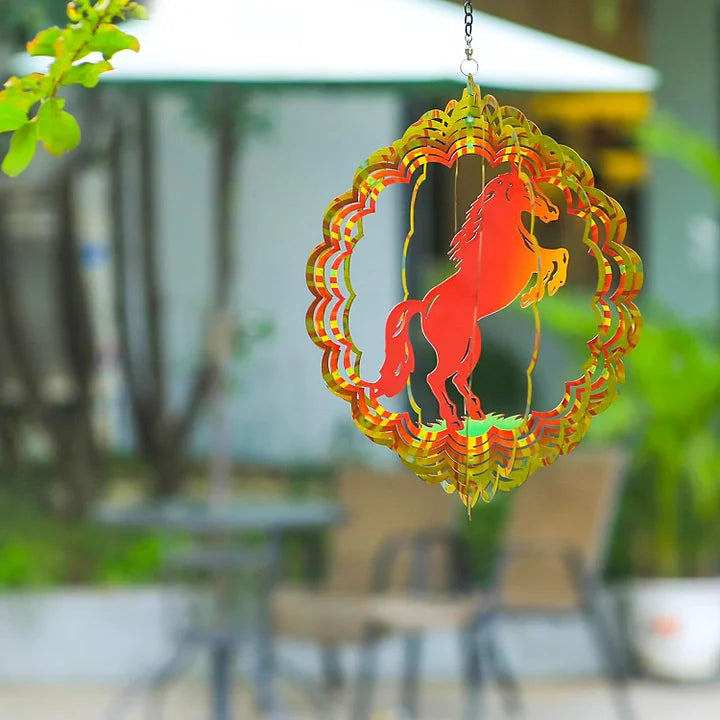 Horse 3D Wind Spinner, 12 in.