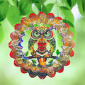Owl 3D Wind Spinner, 12 in.