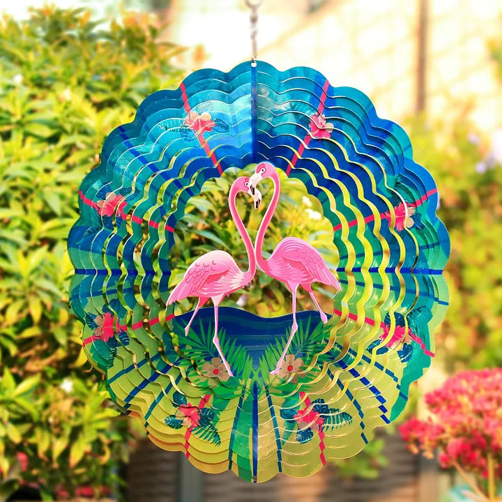 Flamingo 3D Wind Spinner, 12 in.