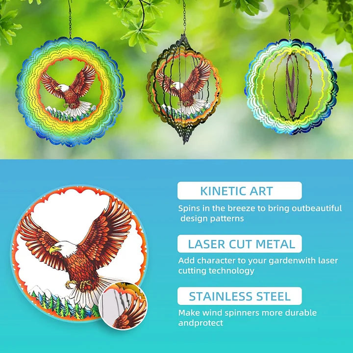 Eagle 3D Wind Spinner, 12 in.