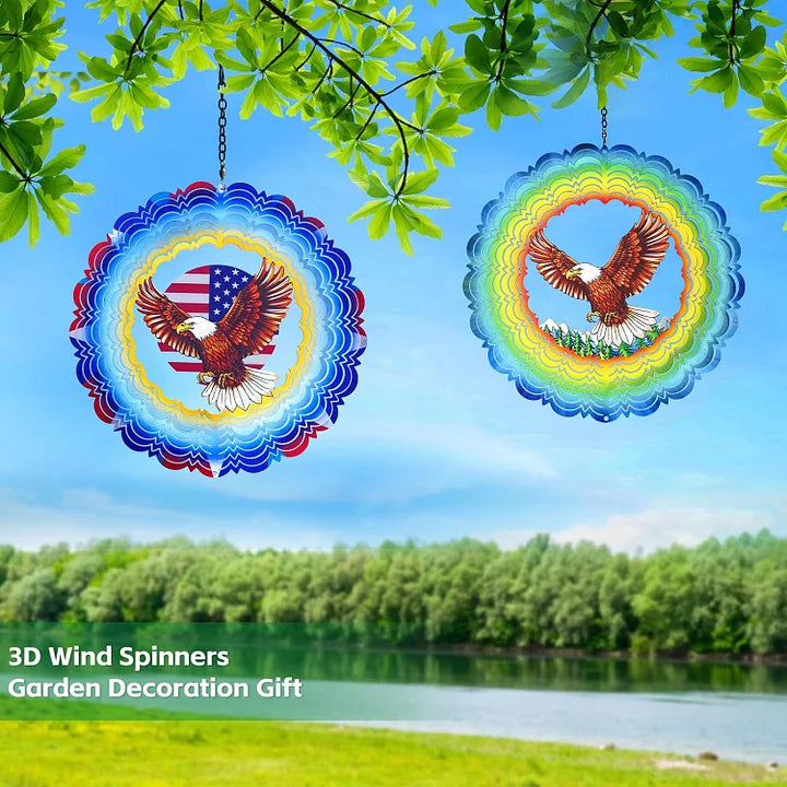Eagle 3D Wind Spinner, 12 in.