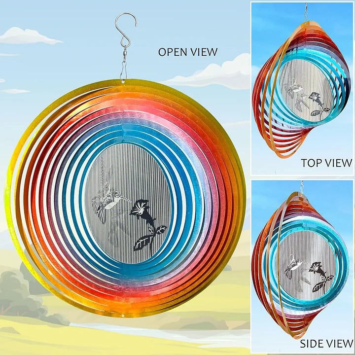3D Dynamic Hummingbird Wind Spinner